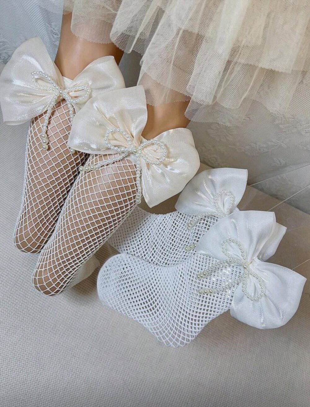 Shein baby girl  socks
white, skin  set - Image 1