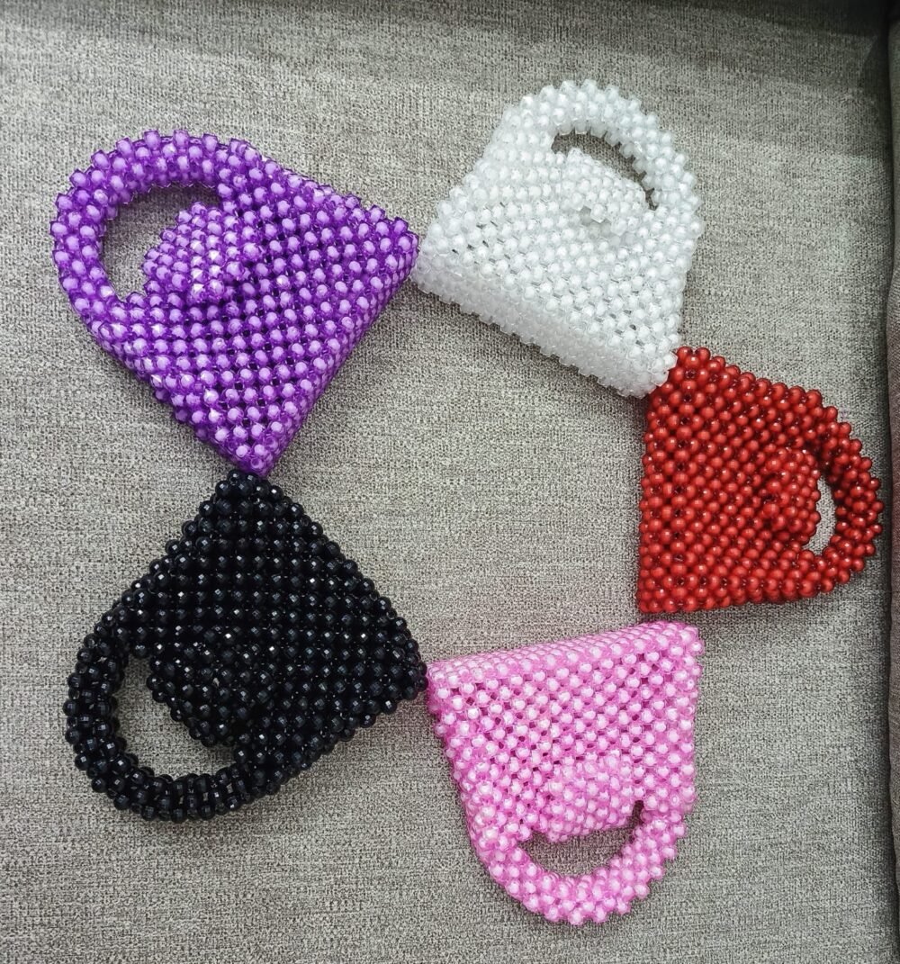 handmade pearl bag - Image 1