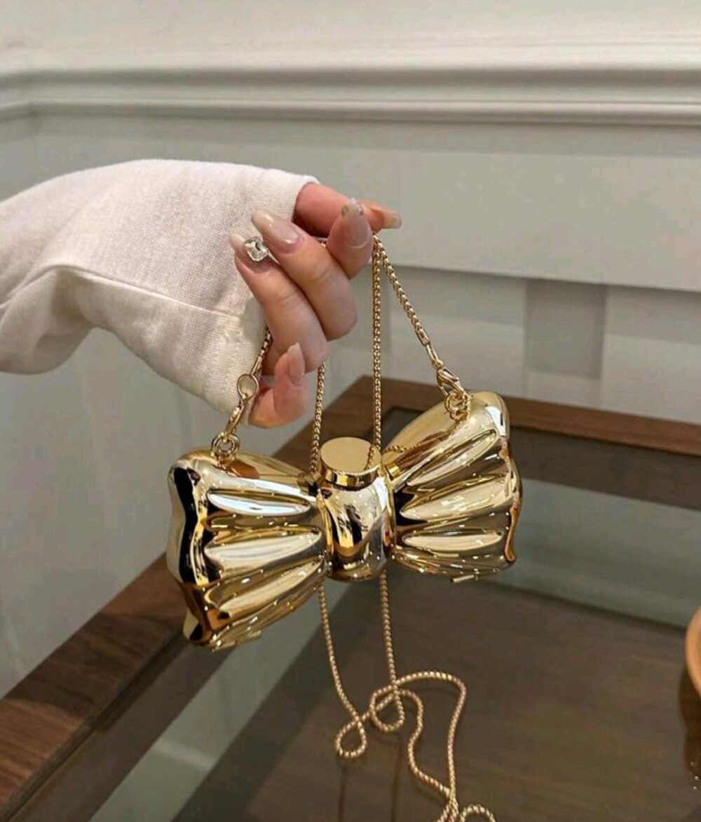 Shein  bow bag metal - Image 1
