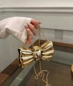 Shein  bow bag metal