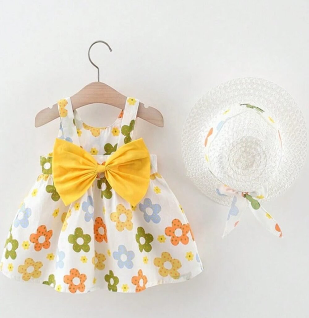 Shein baby girl dress with cap
size 1,2 yr - Image 1