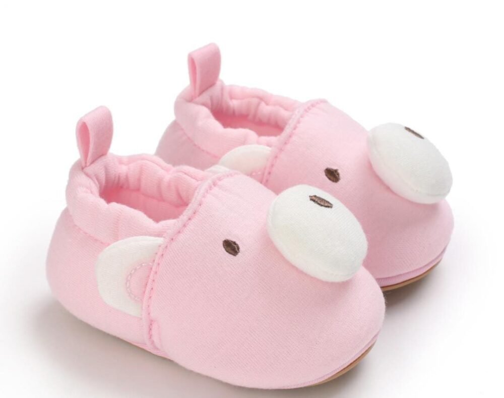 Baby Boys Girls Sneakers Anti-Slip shoes Flats Infant Toddler PU  Sole Baby Shoes 0 to 6 months size 1 - Image 1