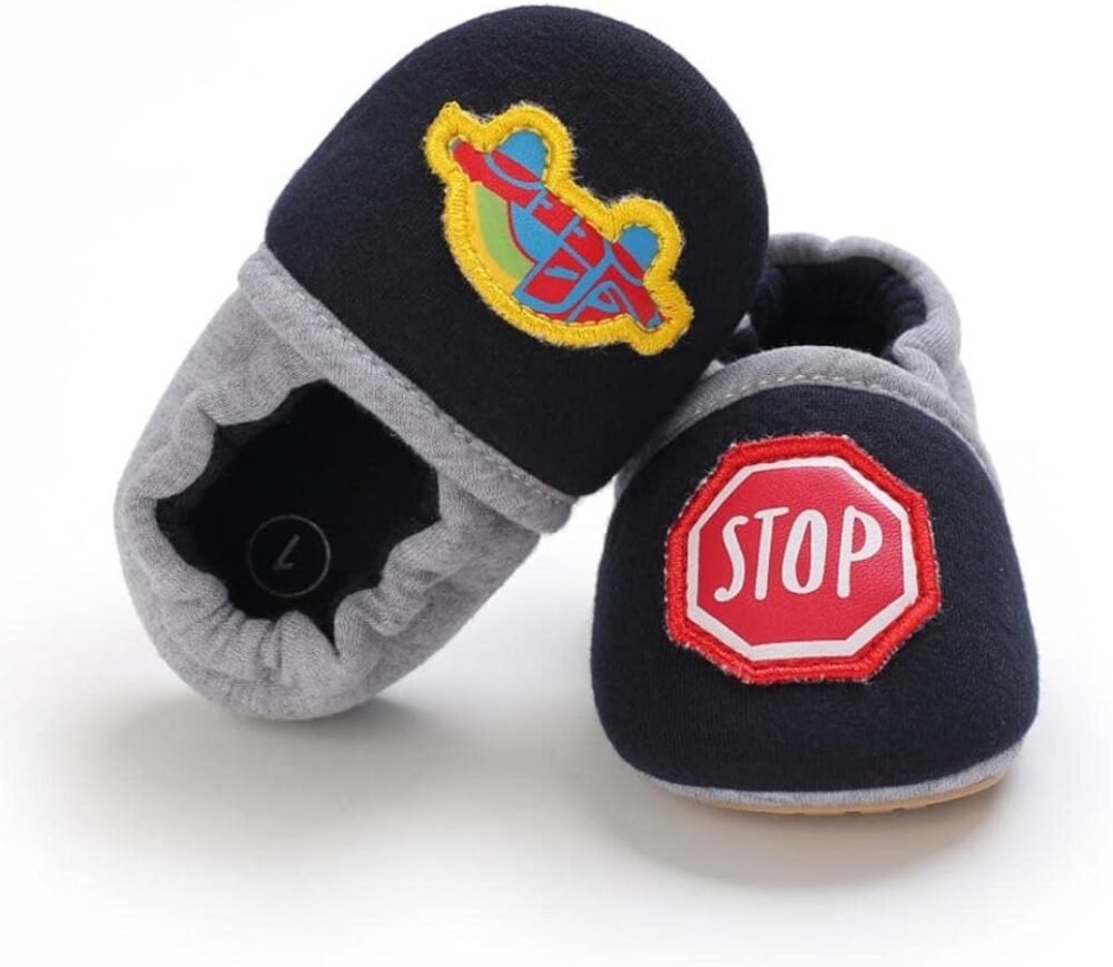 newborn Infant Soft Non-Slip Sole Sneakers,Cartoon Adjustable Slippers,Unisex Baby Boys Girls First Walkers Shoes for 0-6 Months - Image 1