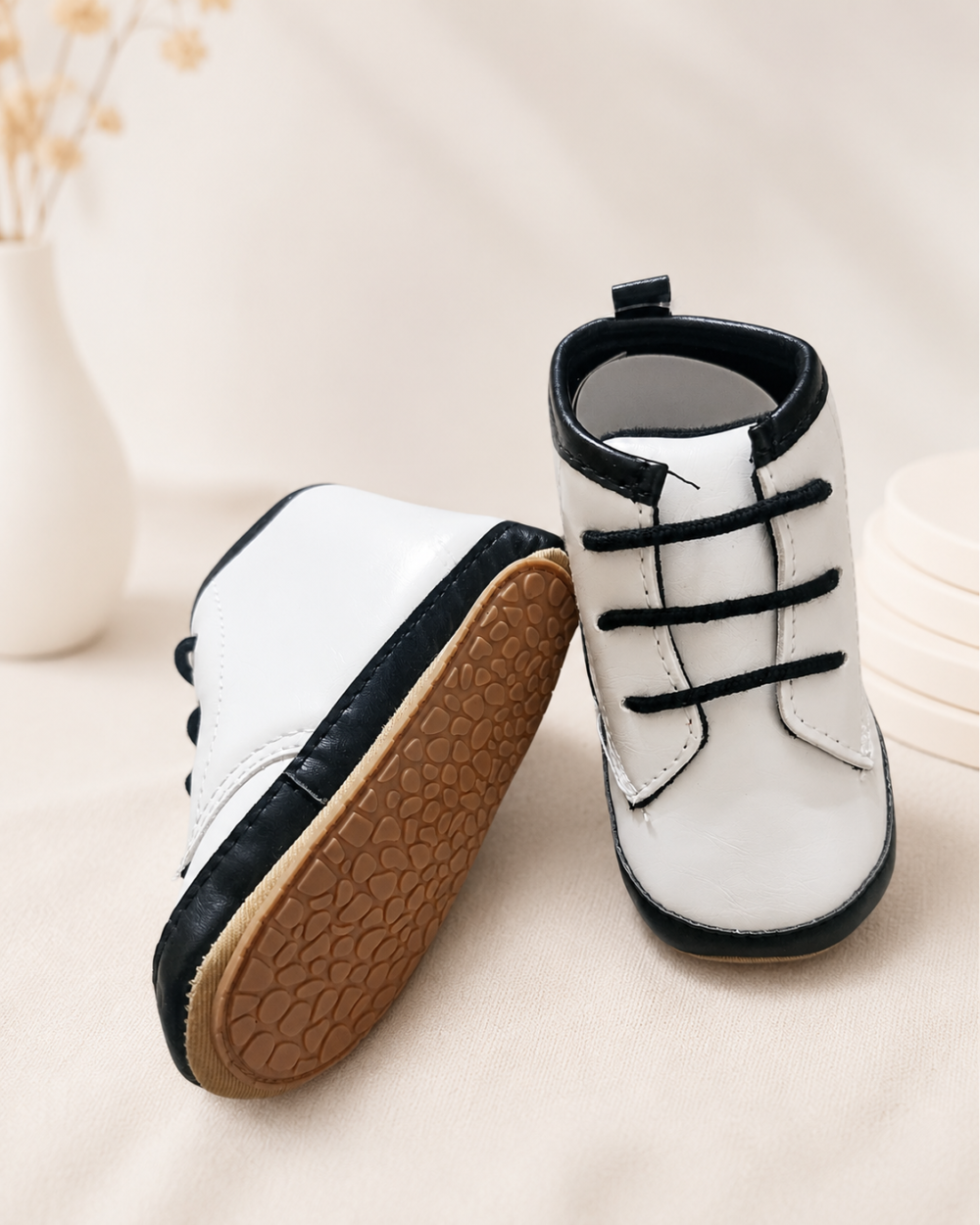 Soft & Comfortable Toddler  Pattern leather  Walking  Sneakers rubber pu anti slip sple 1-1.8 year - Image 1