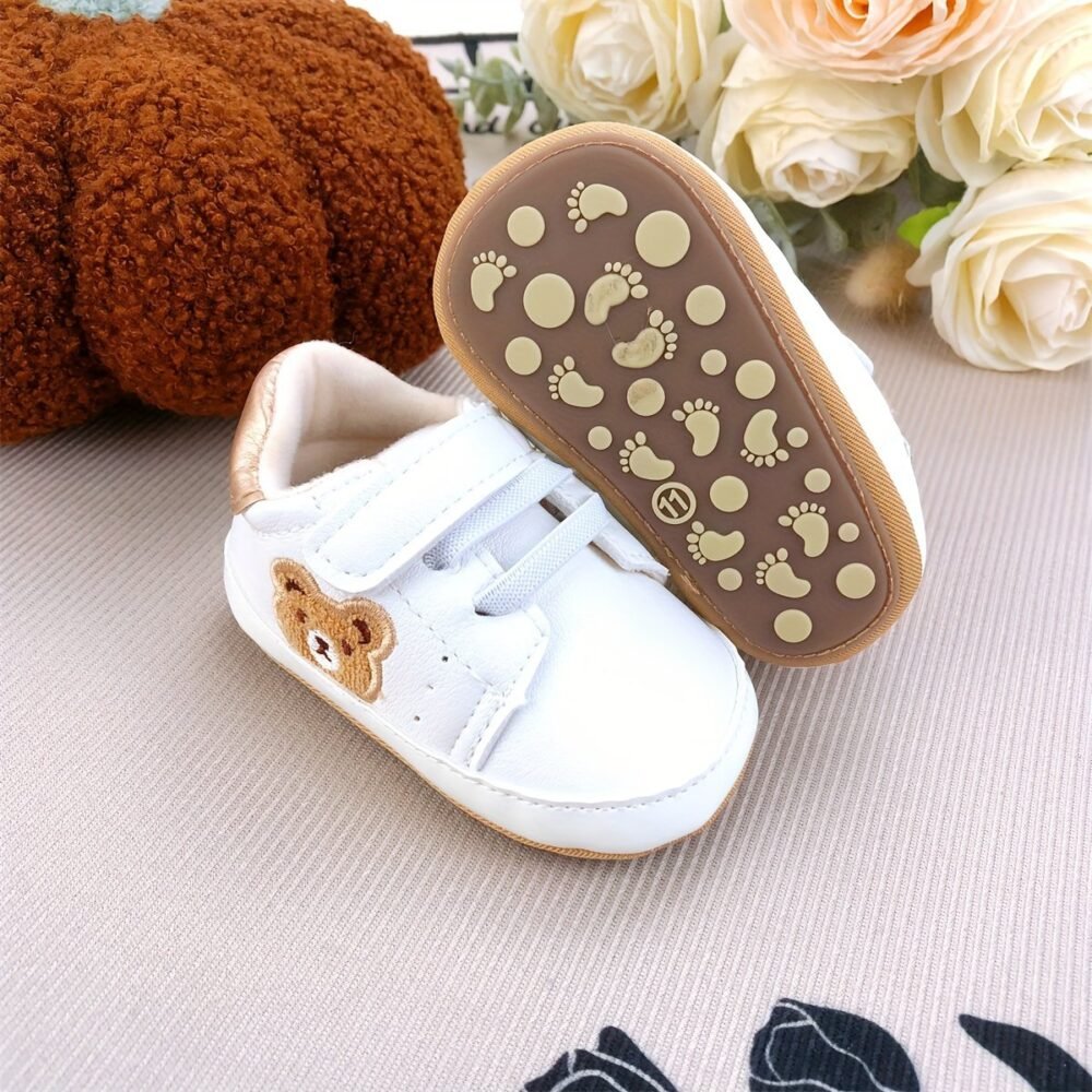 Soft Non-Slip Sole Sneakers,Cartoon Toddler pu rubber sole size 3 - Image 1