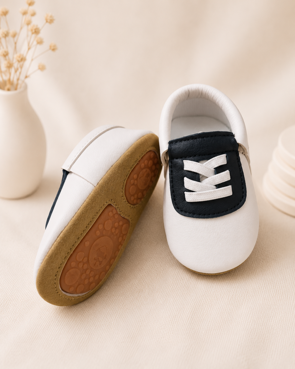 leather baby shoes antislip sole
size 6-18 month - Image 1