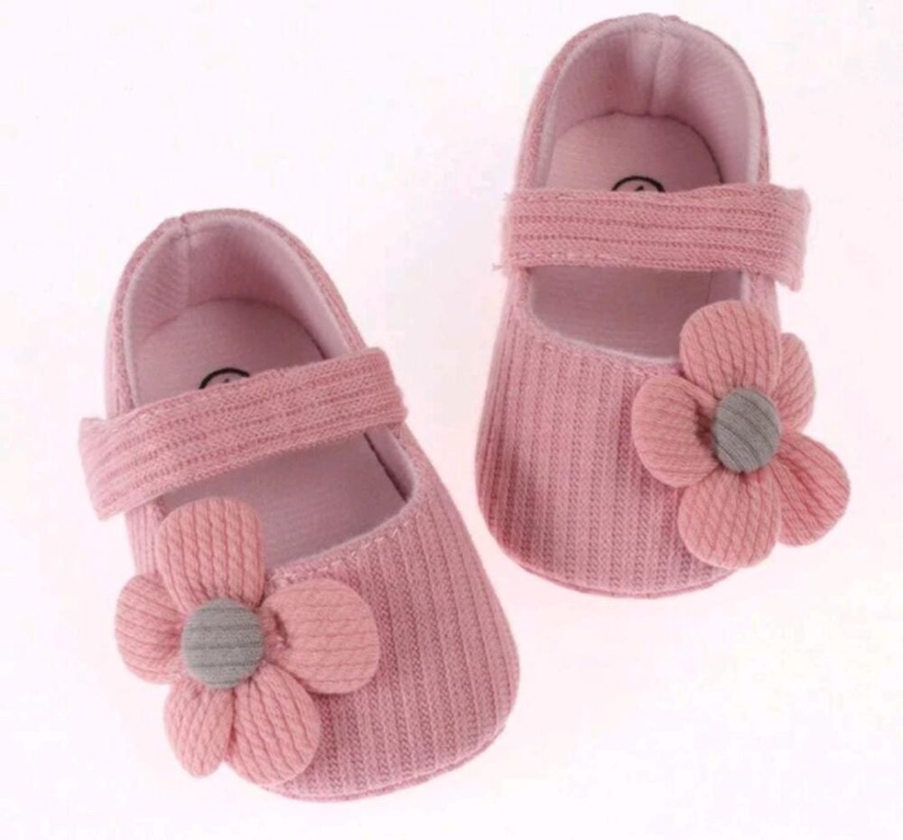 2026/07/1000073400.jpg Baby girl flower shoes antislip sole
6-18 month - Image 1