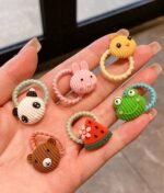 40pcs Random Cartoon Cute Scrunchies, Sweet Style Hair Ties For Daily Use - Image 2