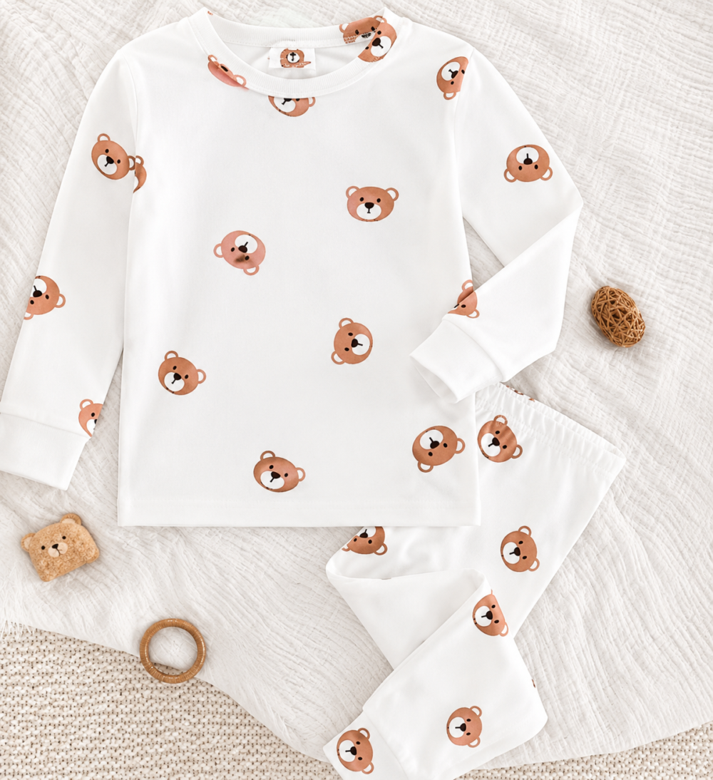 2026/07/1000076901.png Soft & cozy teddy print outfit for your little one.
Perfect for everyday comfort with an adorable touch. ๐งธ๐ค - Image 1