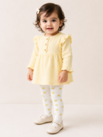White floral leggings for baby/ kids best for all season imported leggings - Image 2