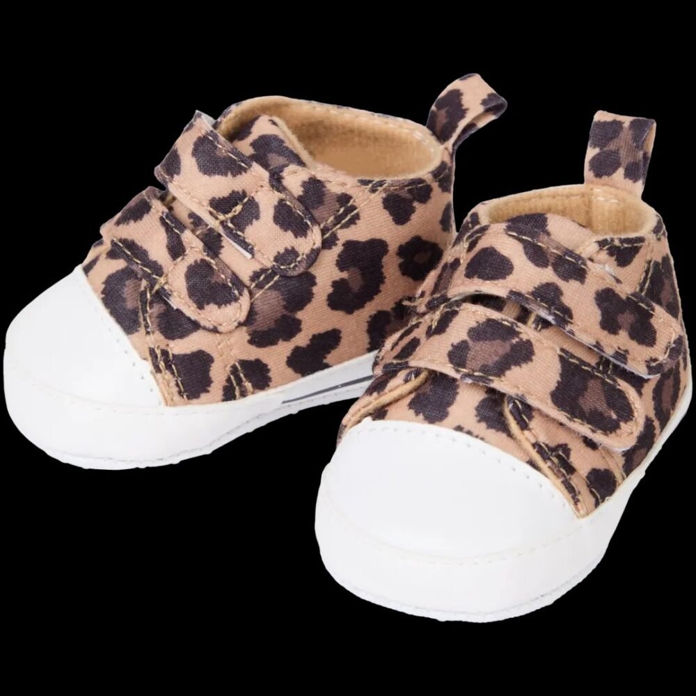 Cheeta print baby girl shoes cute unisex size 0 till 5 month - Image 1