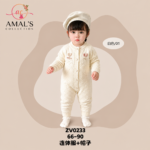 Cozy Knit Baby Romper
Soft & warm knitted romper, perfect for your little one.
Romper with beret cap  included