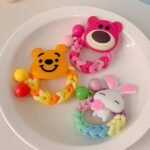 1pc Cute Cartoon Hair Rubber Bands, Lovely Hair Ties for Girls,Also use as hand bracelet - Image 3