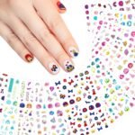 Cute character kawai cartoons baby kids nail art sticker sheet pack of 4 
random character - Image 3