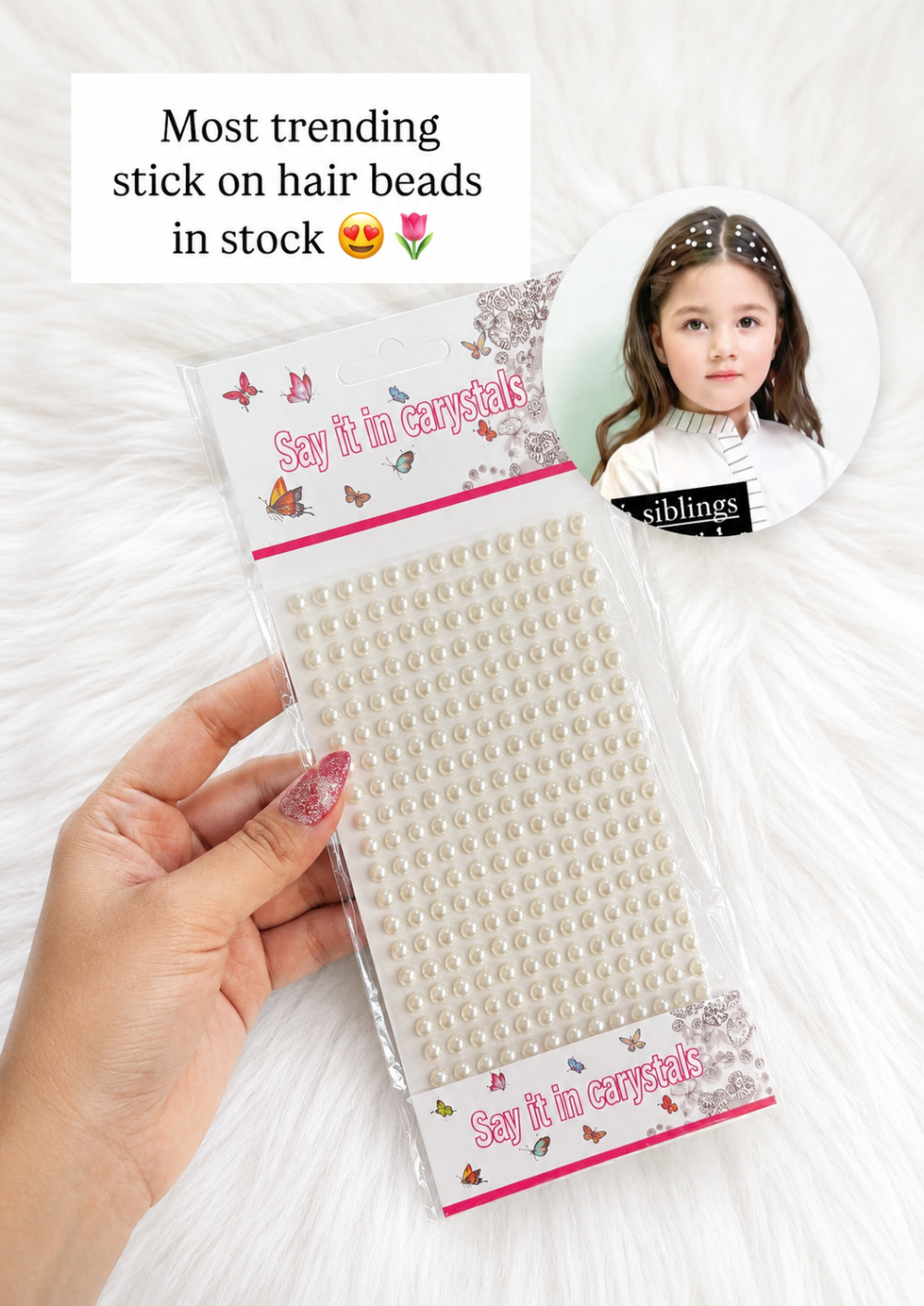Trending stickon beads for hairs - Image 1