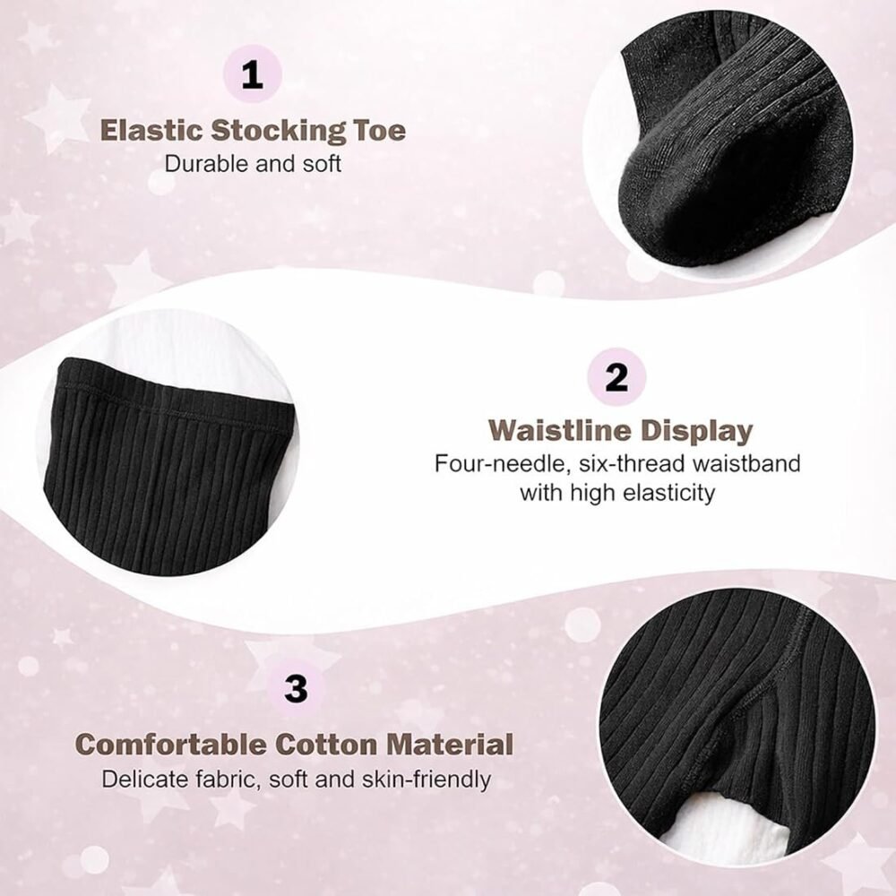 3 peice Girls Tight Leggings,  Knitted  Pants, Girls Tights For Spring, Autumn /Winter - Image 2