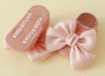 1pair  Bow Anti-Slip cute Baby Socks  booties - Image 6