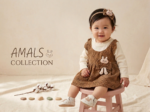 1peice Charming brown polka-dot corduroy pinafore dress set  Kids featuring an adorable bunny and bow accent paired with a cream long-sleeve top - Image 2