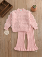 1set premium 2-Piece Korean Winter cord Set for Baby Girls - Image 2