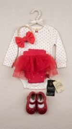 Baby girl 4pc adorable set imported including shoes, band dress